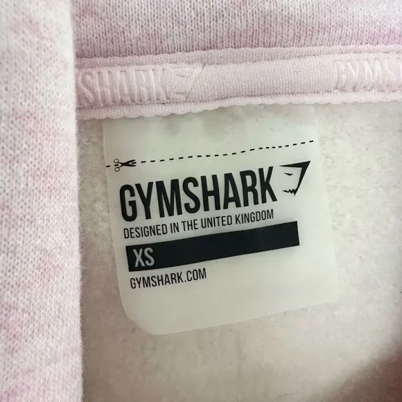 Gymshark Women’s Extra Small Pink Raw Edge Cutout Hoodie - Picture 2 of 5